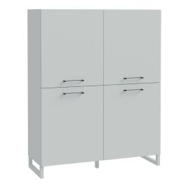 SULI 4 Door Highboard in Light Grey