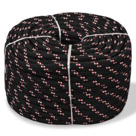 Marine Rope Polypropylene 8 mm 500 m Black