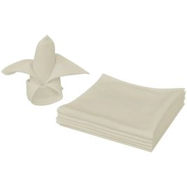 Dinner Napkins 25 pcs Cream 50x50 cm