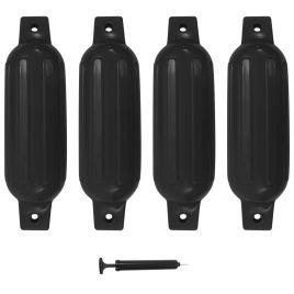 Boat Fender 4 Pcs Black 41x11.5cm