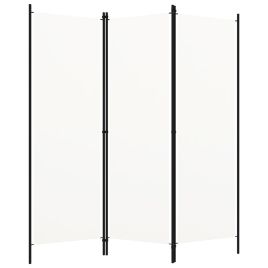 3-Panel Room Divider White 150x180 cm