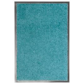 Doormat Washable Cyan 40x60 cm