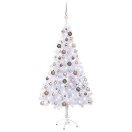 Artificial Pre-lit Christmas Tree with Ball Set 150cm 380 Branches