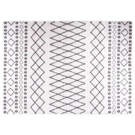 Rug Washable 120x180 cm Black and White Anti Slip