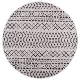 Rug Washable 120 cm Black and White Anti Slip