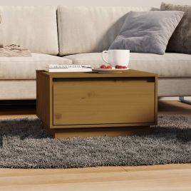 Coffee Table Honey Brown 55x56x32 cm Solid Wood Pine