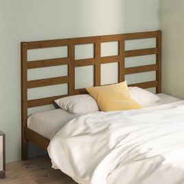 Bed Headboard Honey Brown 166x4x104 cm Solid Wood Pine