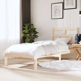 Bed Frame 75x190 cm Small Single Solid Wood