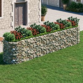 Gabion Raised Bed Galvanised Iron 500x100x100 cm