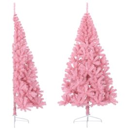 Liro Artificial Half Christmas Tree Stand Pink 240cm PVC
