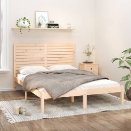 Bed Frame Solid Wood 150x200 cm King Size