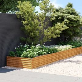 Garden Raised Bed 1150x100x36 cm Corten Steel