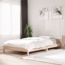 Stack Bed 100x200 cm Solid Wood Pine