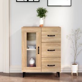 Sideboard Sonoma Oak 69.5x34x90 cm Engineered Wood