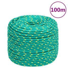 Boat Rope Green 10 mm 100 m Polypropylene