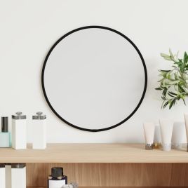 Wall Mirror Black 30cm Round