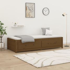 Day Bed Honey Brown 90x200 cm Solid Wood Pine
