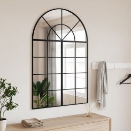 Wall Mirror Black 80x120cm Arch Iron