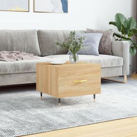 Coffee Table Sonoma Oak 50x50x40 cm Engineered Wood