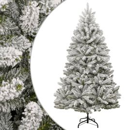 Fluer Hinged Tree Flocked Snow 210cm Model