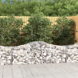 Arched Gabion Baskets 13 pcs 200x50x60/80 cm Galvanised Iron