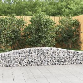 Arched Gabion Baskets 25 Pieces 400x30x40/60 cm Galvanised Iron