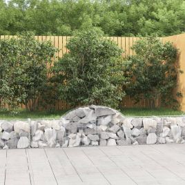 Arched Gabion Baskets 14 pcs 200x30x40/60 cm Galvanised Iron