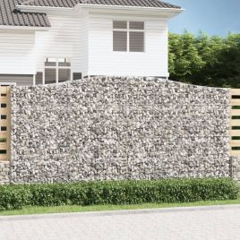 Arched Gabion Basket 400x50x200/220 cm Galvanised Iron