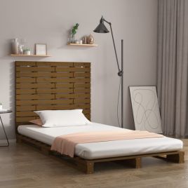 Wall Headboard Honey Brown 141x3x91.5cm Solid Wood Pine