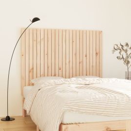 Wall Headboard 146.5x3x110cm Solid Wood Pine