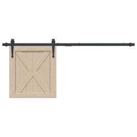 Mini Sliding Cabinet Door Kit Black 122 cm Carbon Steel