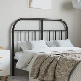 Metal Headboard Black 120cm