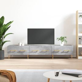 TV Cabinet Concrete Grey 150x36x30 cm Engineered Wood