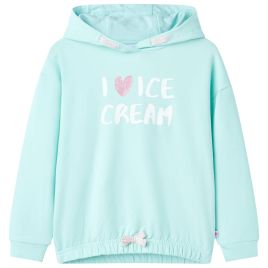 Kids' Hooded Sweatshirt Light Aqua 140