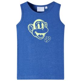 Kids' Tank Top Blue Melange 104