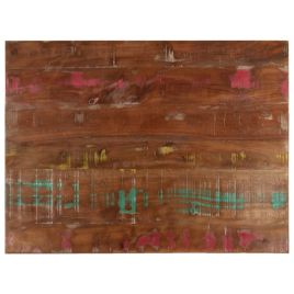 Table Top 90x60x3.8 cm Rectangular Solid Wood Reclaimed