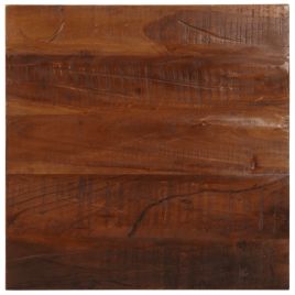 Table Top 60x60x2.5 cm Square Solid Wood Reclaimed