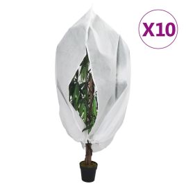 VOWICK Plant Fleece Covers with Zip 10 pcs 70 gsm 1.55x1.55 m
