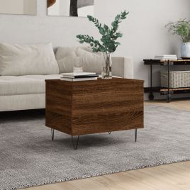 Coffee Table Brown Oak 60x44.5x45 cm Engineered Wood