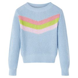Kids' Sweater Knitted Blue 140