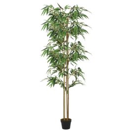 Artificial Bamboo Tree 1520 Leaves 200cm Green