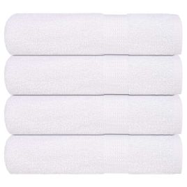 Hand Towels 4 pcs White 50x100 cm 360 gsm 100% Cotton