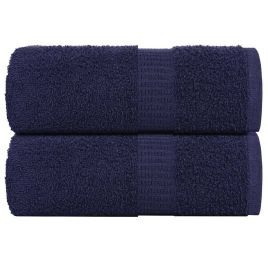 Soap Towels 2 pcs Navy Blue 30x30 cm 360 gsm 100% Cotton