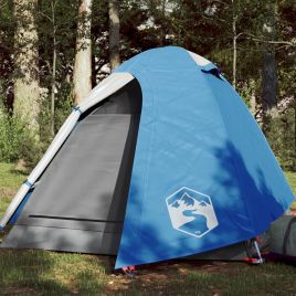 Camping Tent 2 Persons Blue 254x135x112 cm 185T Taffeta