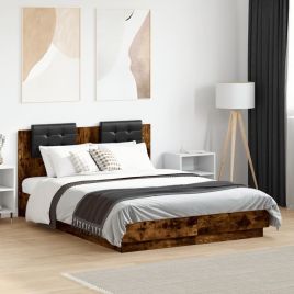 Bedframe Smoked Oak 120x190cm Small Double