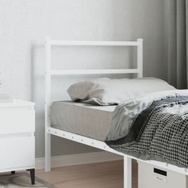 Metal Headboard White 80cm