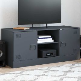 TV Cabinet Anthracite 99x39x44 cm Steel - vid-841687