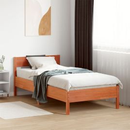 Bedframe Wax Brown 100x200cm Solid Wood Pine