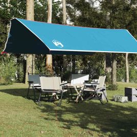 Camping Tarp Blue 500x294 cm Waterproof - vid-94671