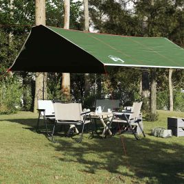 Camping Tarp Green 420x440 cm Waterproof - vid-94673